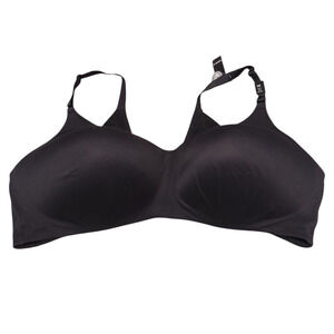 TORRID Curve Black Bra Size 50D Wire Free Back Smoothing Lightly Lined NEW